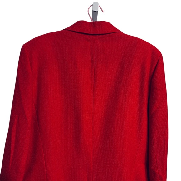 HAWKSLEY & WIGHT VINTAGE RED WOOL BLAZER WITH POCKETS - Picture 11 of 16